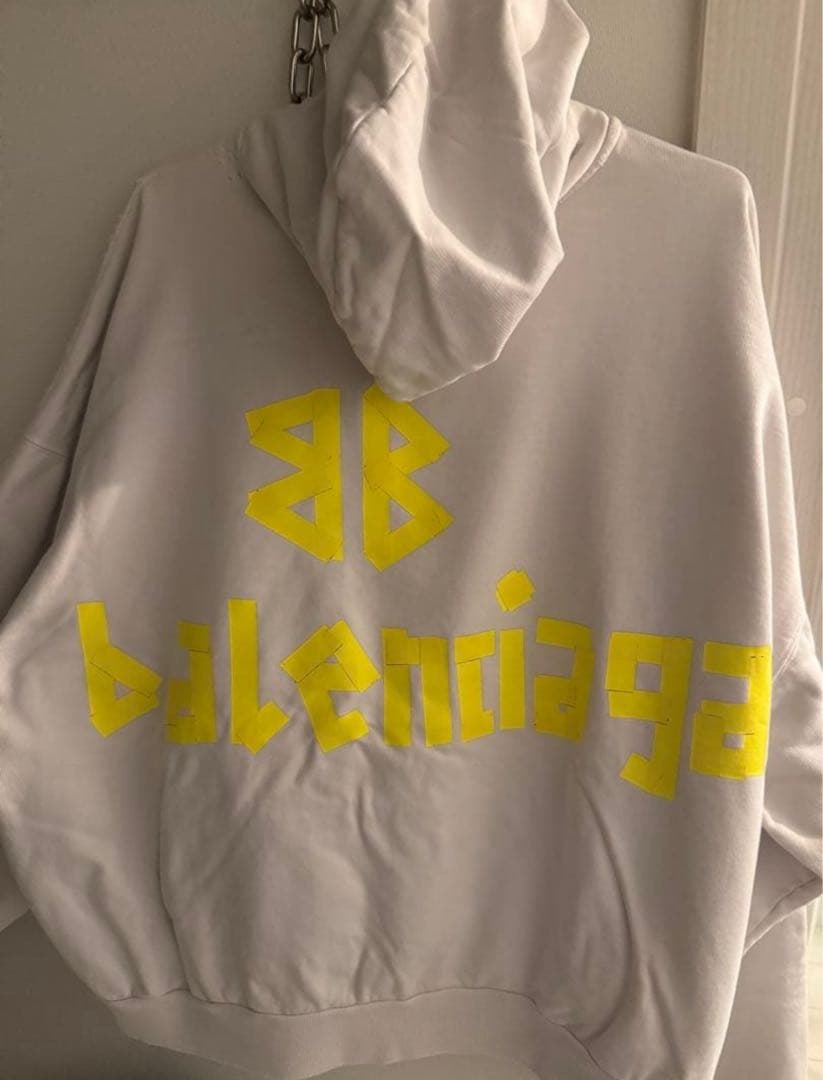 値下げ可　BALENCIAGA pape logo foodie パーカー