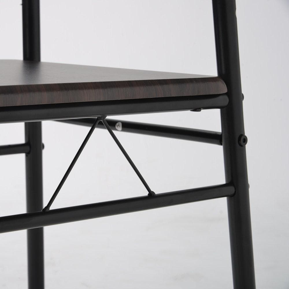 超人気！2人掛けテーブル＆チェア おしゃれ 北欧風 コンパクトセット　BROWN