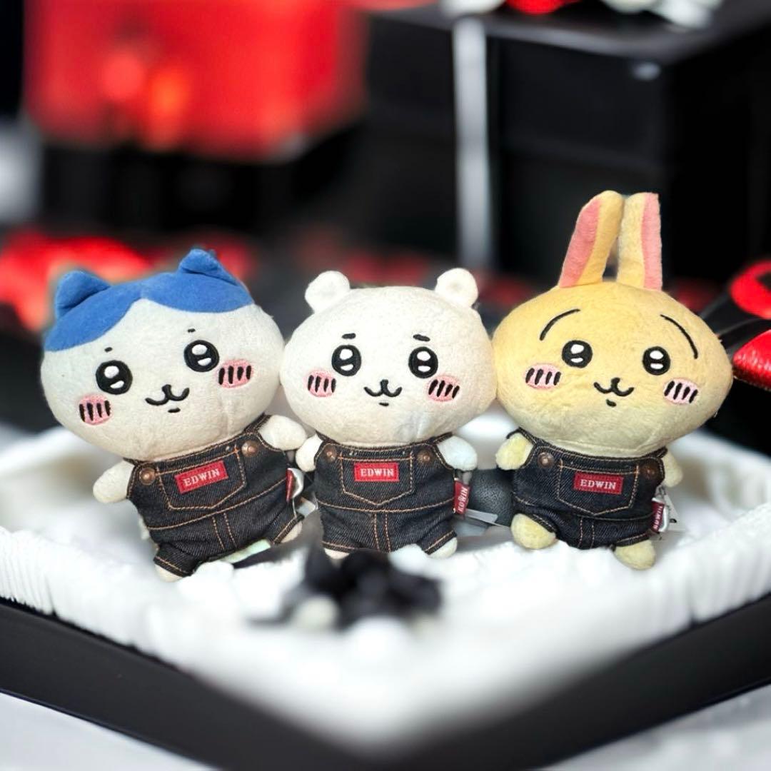 ちいかわ×EDWIN エドウィンコラボぬいぐるみ3点セット⭐︎-土浦花火
