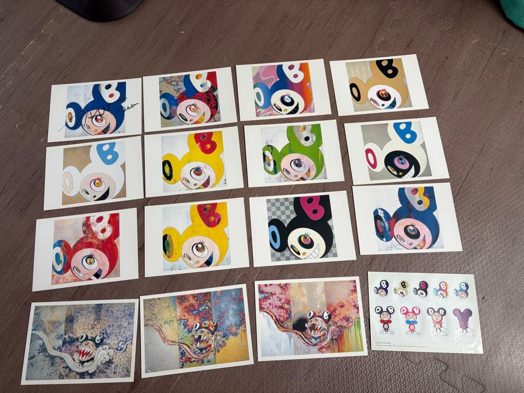 村上隆サイン入り　DOB ポストカード