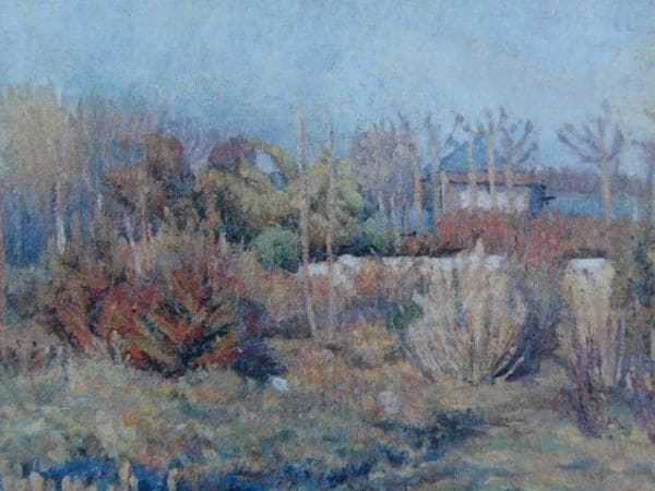 小磯良平、【風景】、希少な限定額装用画集画、新品高級額 額装付、状態良好