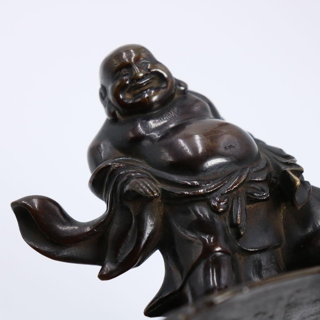 中国 唐銅 布袋像 置物 V90 SS1 - メルカリ