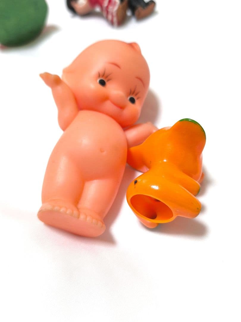 昭和レトロ人形 11点 まとめ ソフビ キューピー くるみ割り人形 こけし 異国