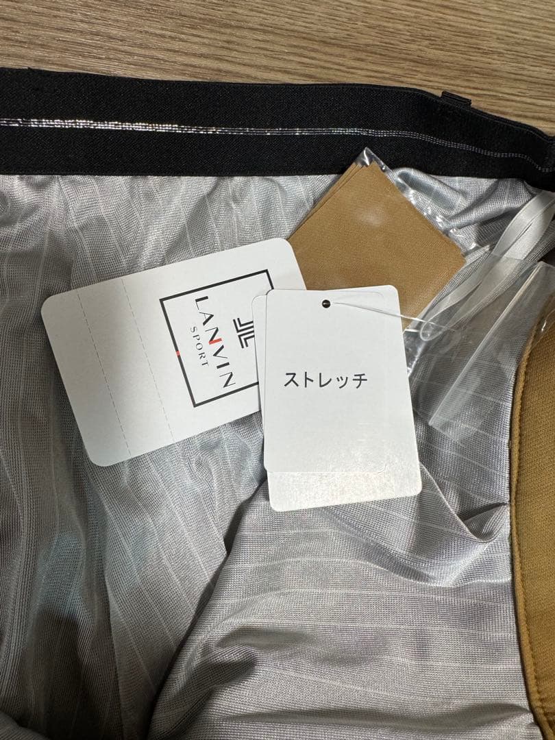 新品　タグ付き　未使用　ランバン　蓄熱　ゴルフ　ベージュ　パンツ サイズ40