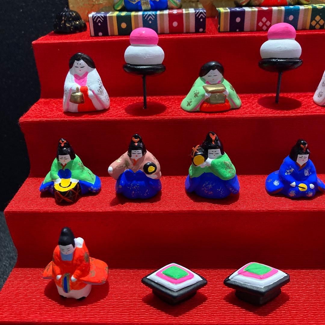 雛人形　龍虎作　豆雛段飾り　オマケ付き