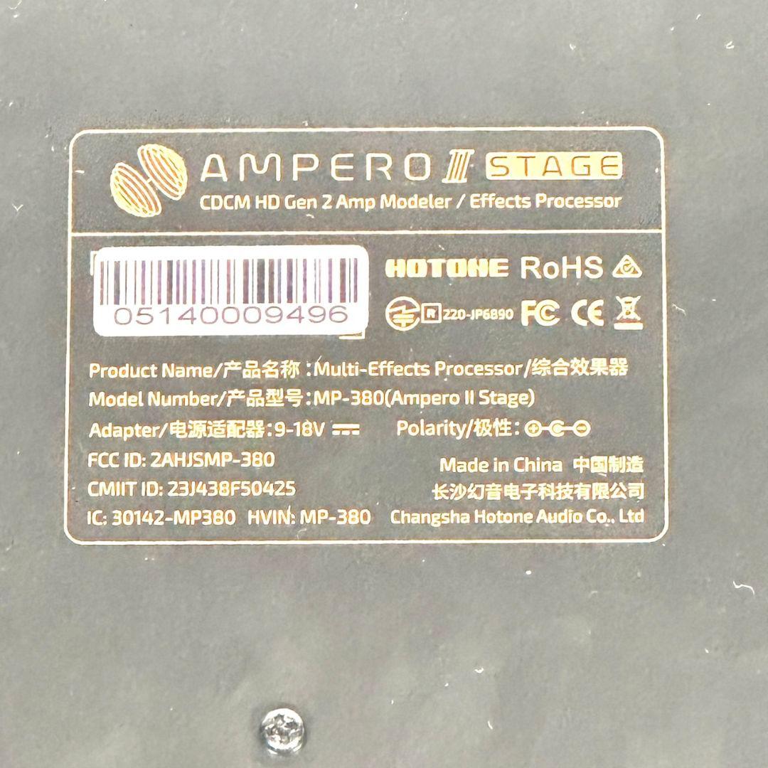 美品 AMPERO Ⅱ STAGE マルチエフェクター HOTONE