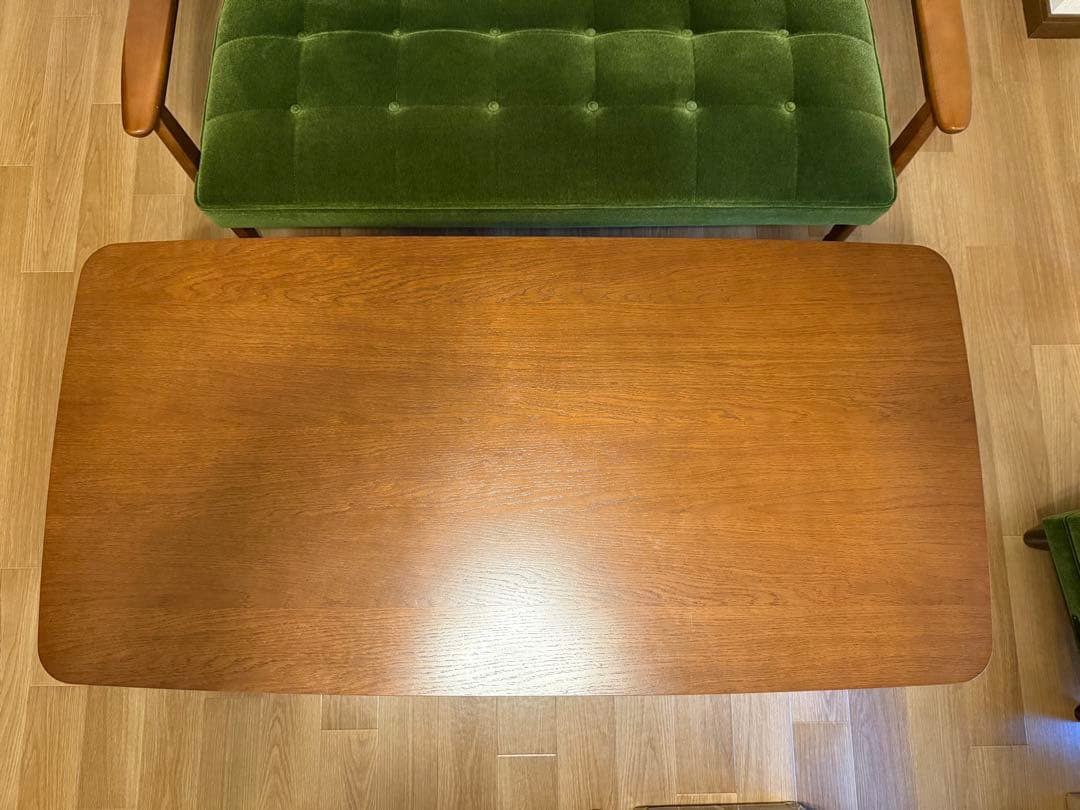 [お値下げ中]カリモク60カフェテーブル1200ウォールナット