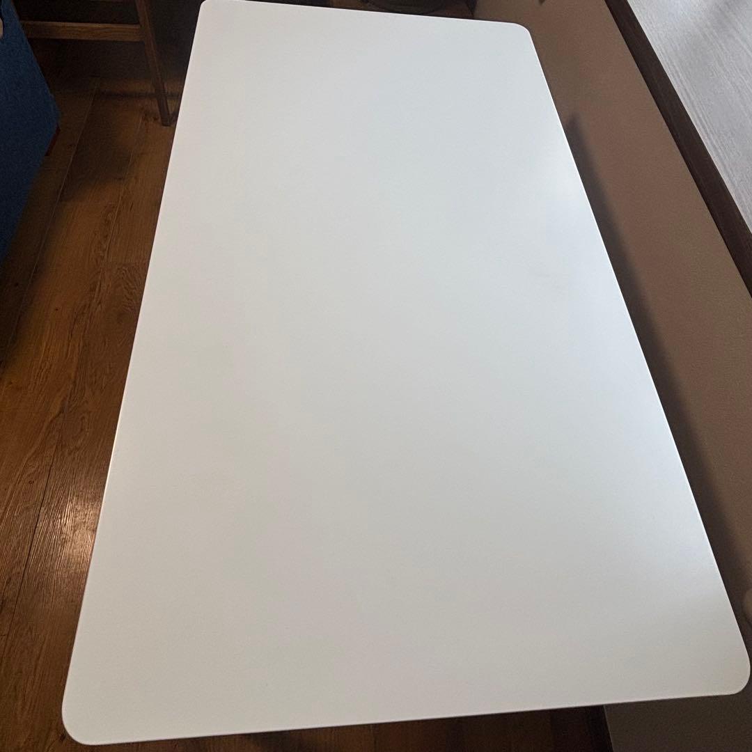 【良品】ダイニングテーブル　2人掛けW110 ホワイト