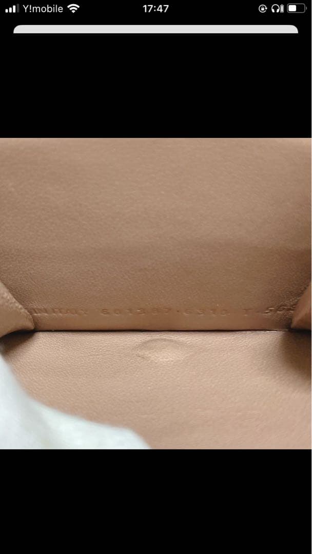 未使用　BALENCIAGA クロコ型押しレザー三つ折り財布　「BB」ロゴ