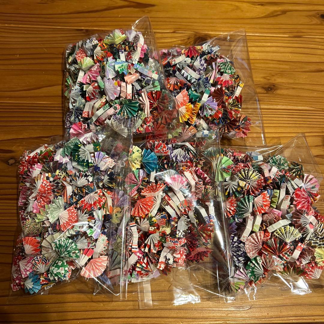 【マロン】5月分　和柄和紙の扇子　1000個