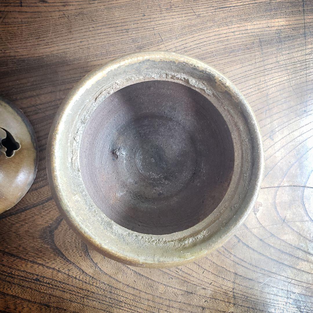 獅子香炉 香炉 備前 陶器 銘あり 訳あり 欠け
