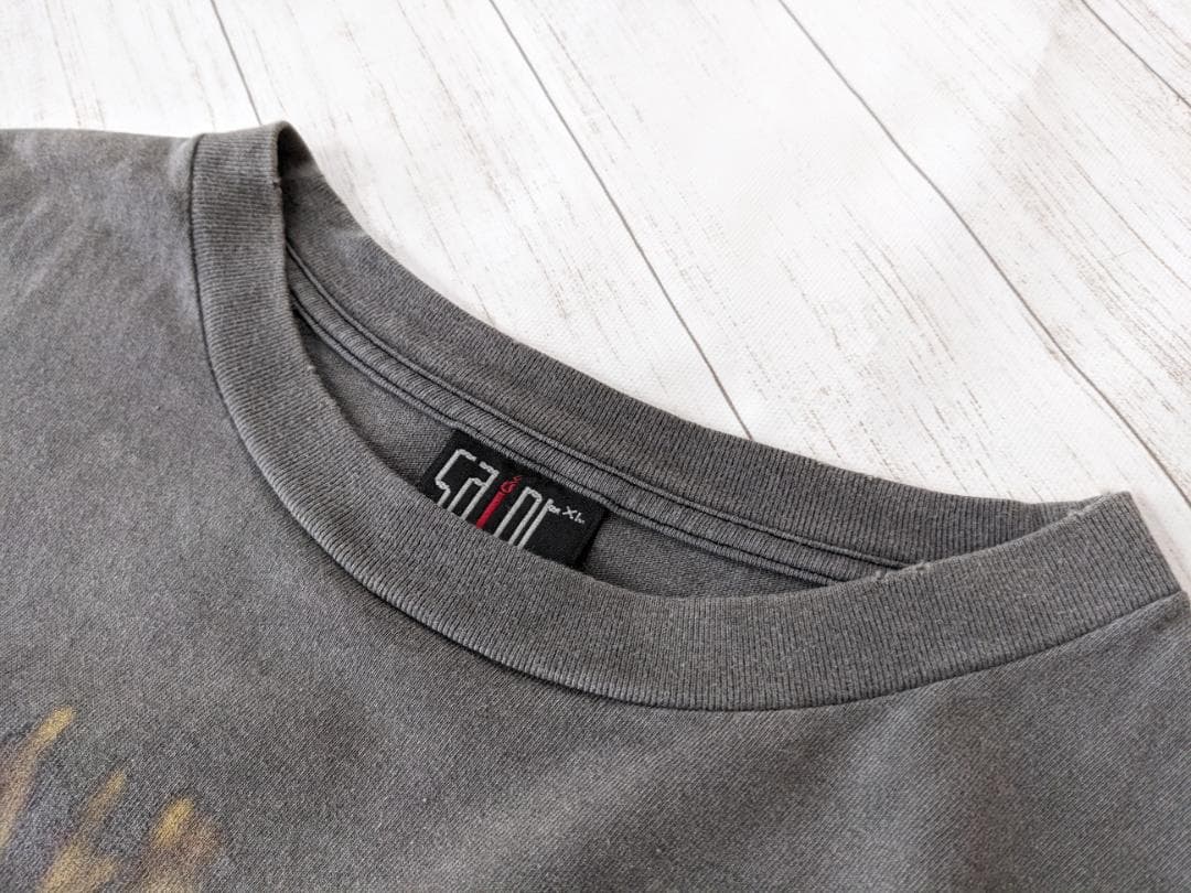 セントマイケル/両面プリントT/ヴィンテージ加工/SIZE XLビッグ