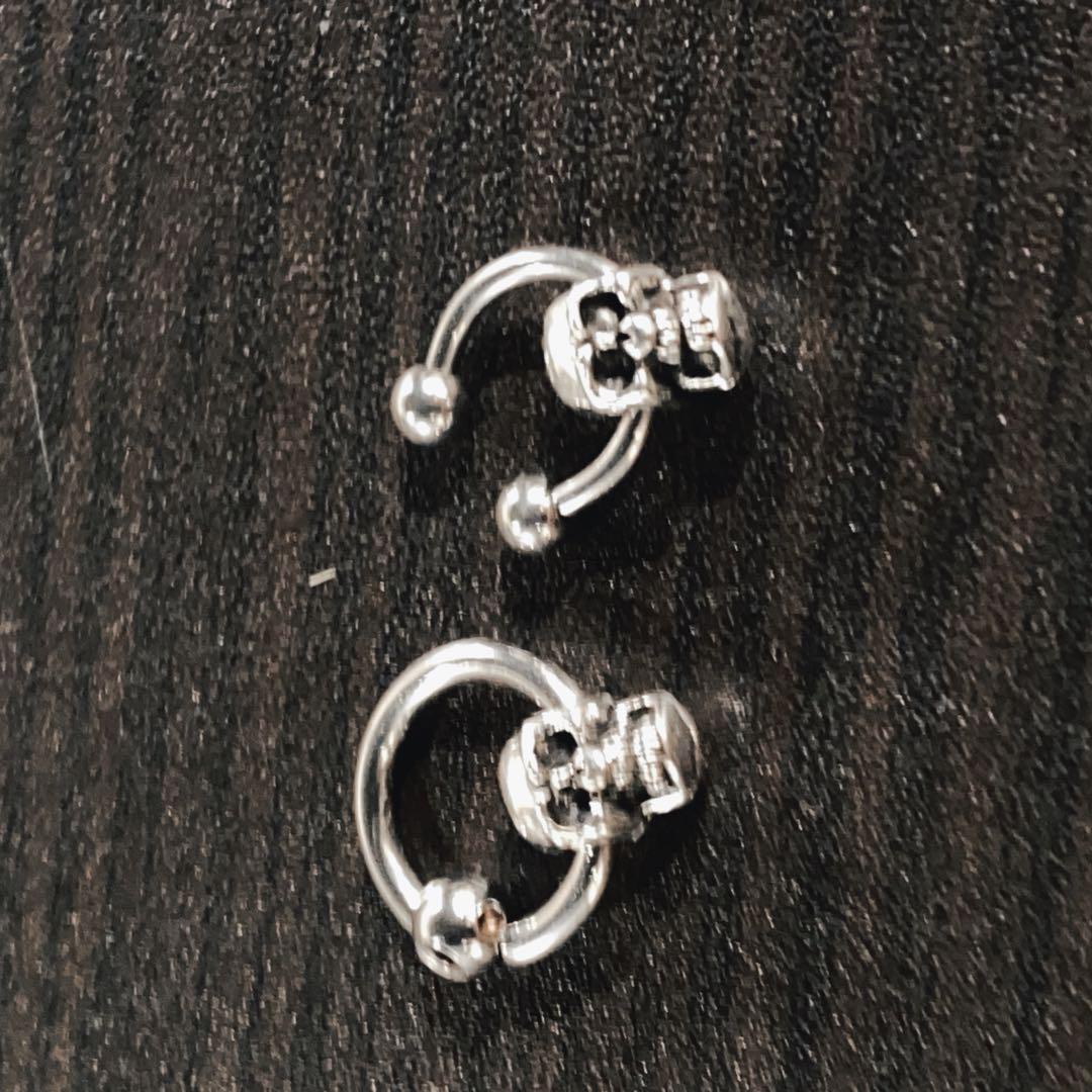 hide愛用 ネクロマンスタイプ スカルピアス！16ゲージ - メルカリ