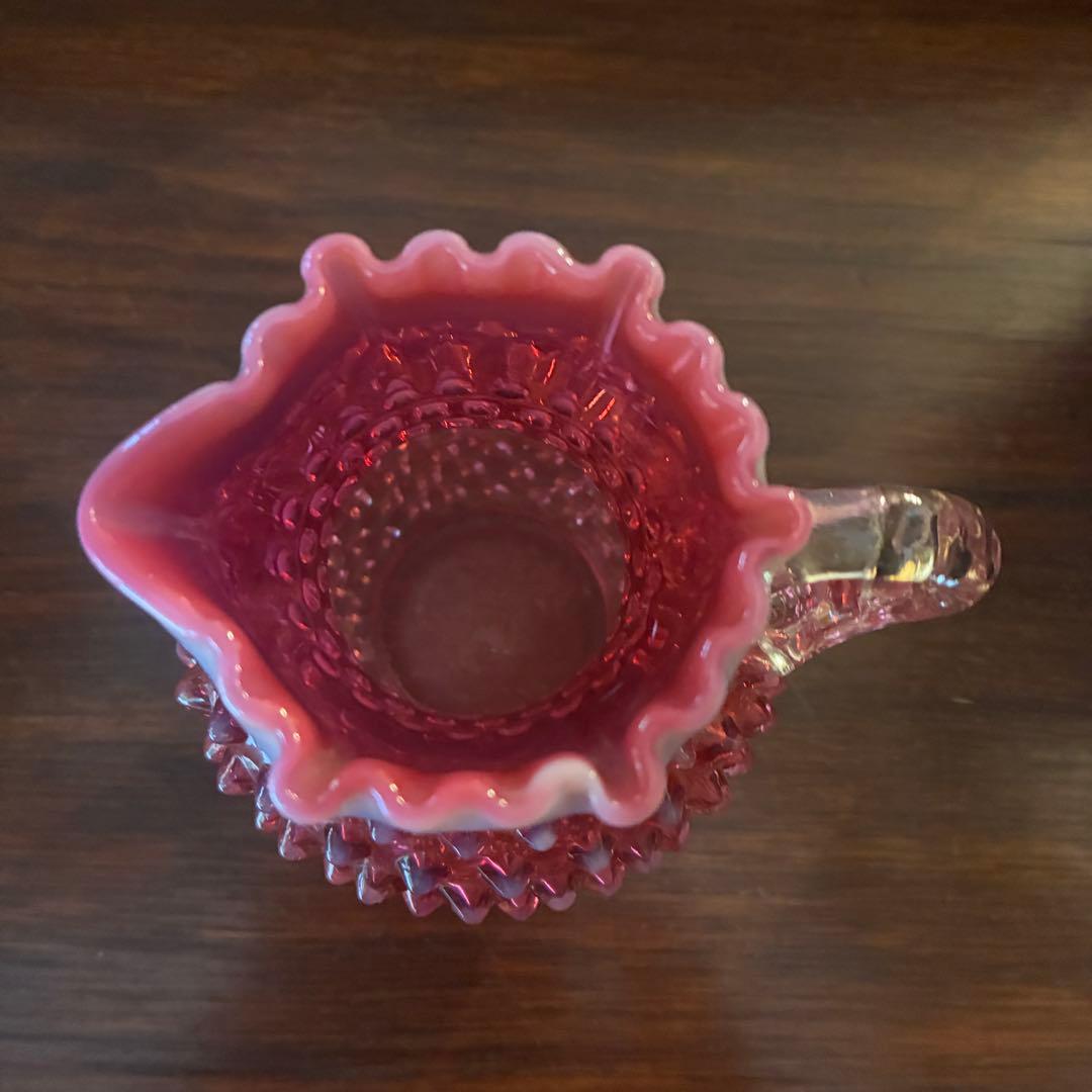 レア！オールドフェントンFentonクランベリーオパールセント水差し