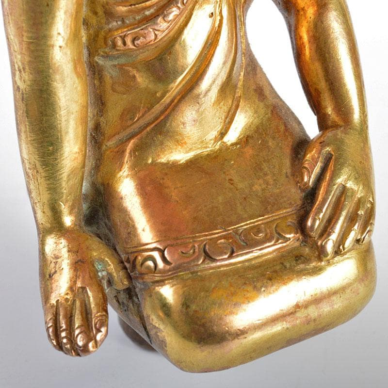 仏教美術　古銅鍍金　阿弥陀如来像　仏像　V　R4402