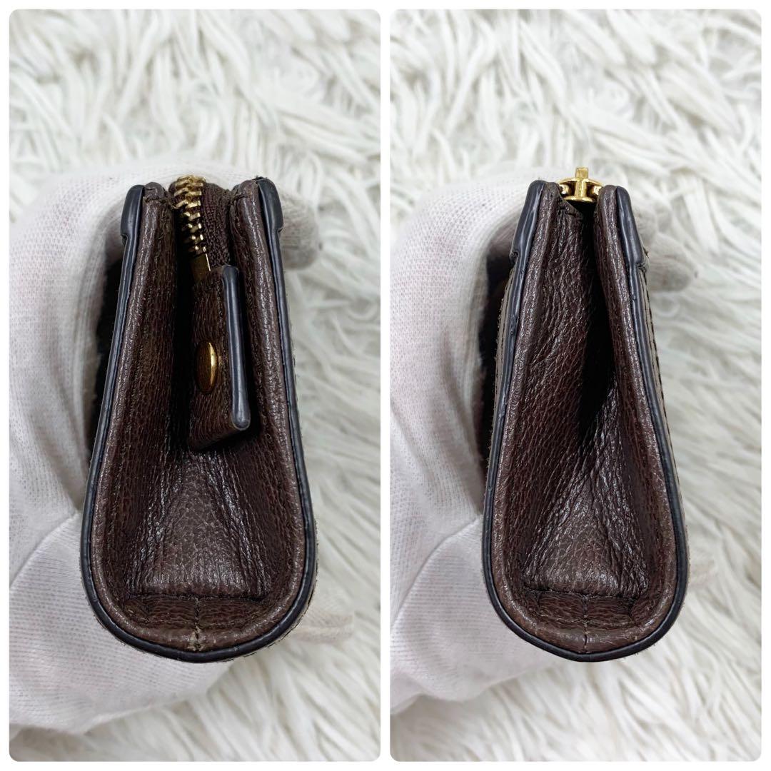 【✨極美品✨】 グッチ オフィディア ケース キーフック付き ブラウン