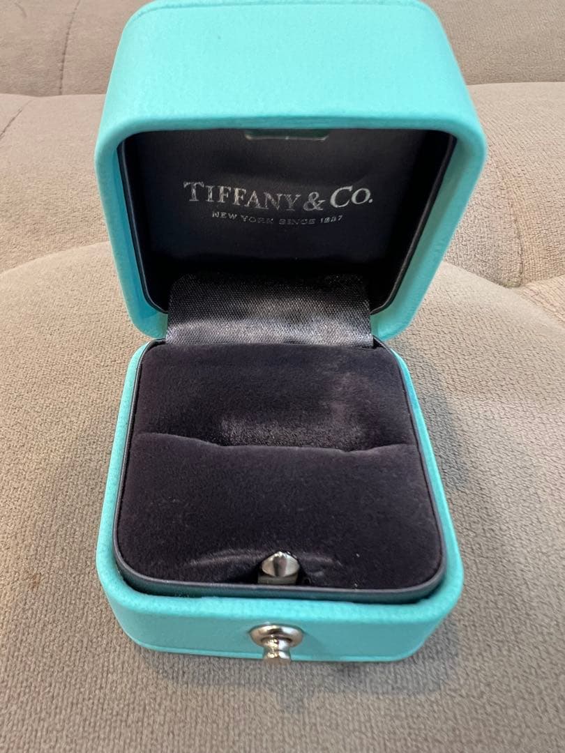 10号／TIFFANY＆Coティファニーバンドリング.プラチナ.ダイヤモンド