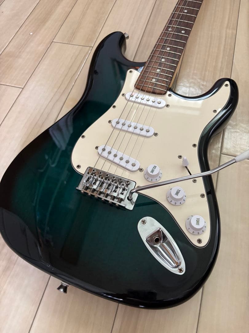 SELDER ストラトキャスター ブルーグリーンバースト エレキギター