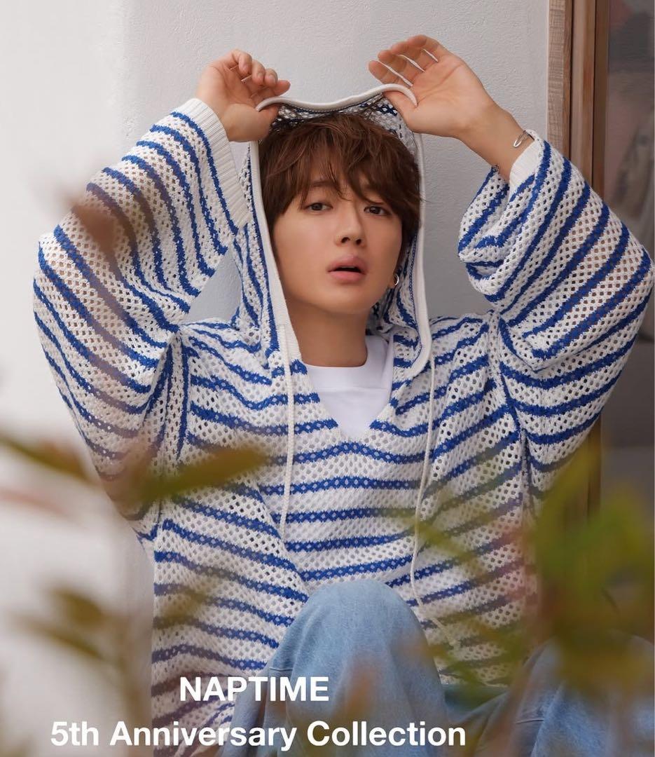 ナップタイム naptime. Nissy 西島隆弘 メッシュ ニット ナップタイム
