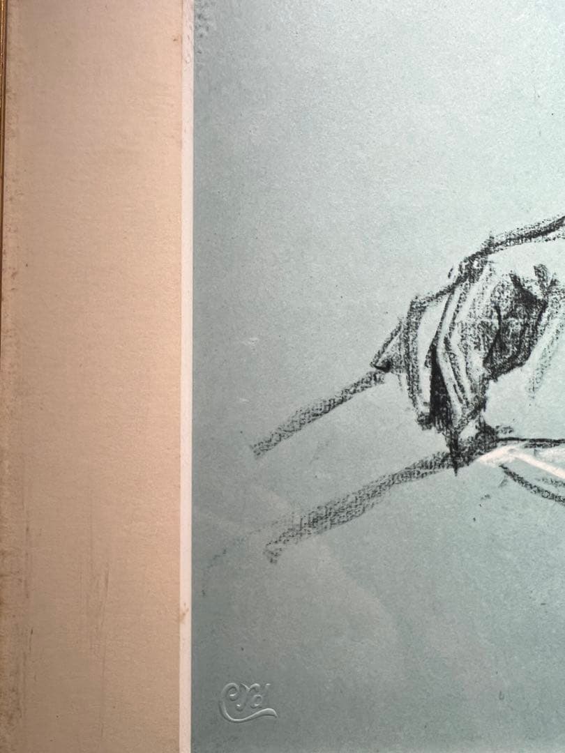 専用他の方発送×小磯良平【婦人画】刻印あり 複製 - メルカリ