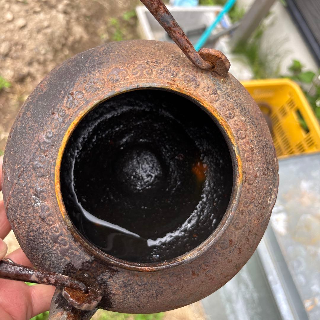 龍文堂造 アンティーク 鉄瓶