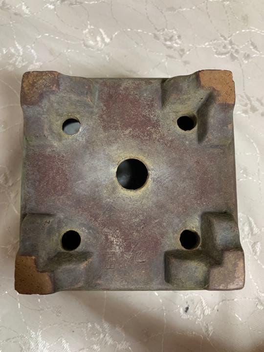 峯山 正方 深め 盆栽鉢