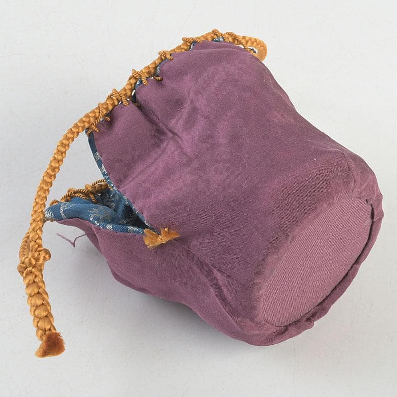 茶道具 萩焼 天寵山 七代 兼田三左エ門造 肩衝茶入 仕覆付 共箱 V 8140