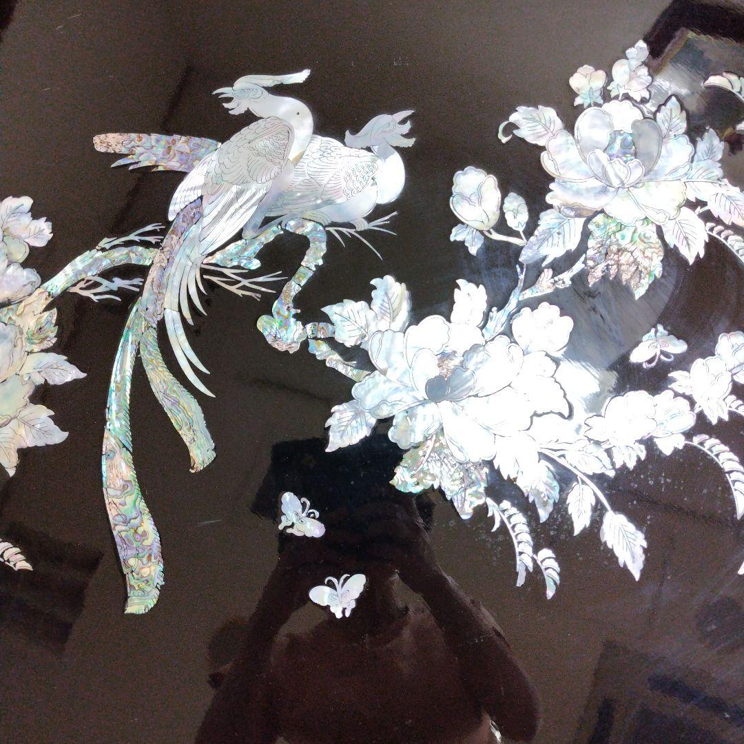 螺鈿テーブル ローテーブル 座卓 卓螺鈿 ラデン 高級 李朝家具