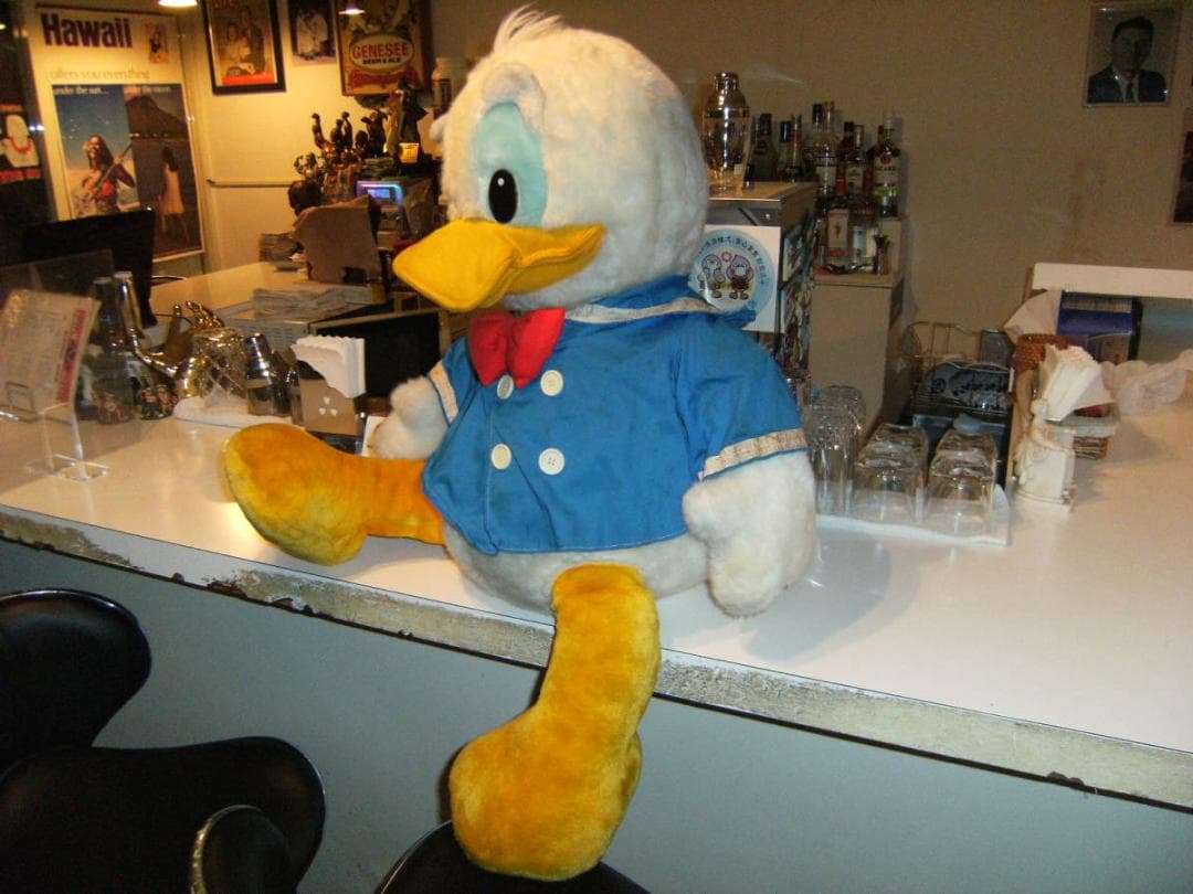 昭和レトロ★日本製★東京ディズニーランド 80センチ ドナルドダック ぬいぐるみ
