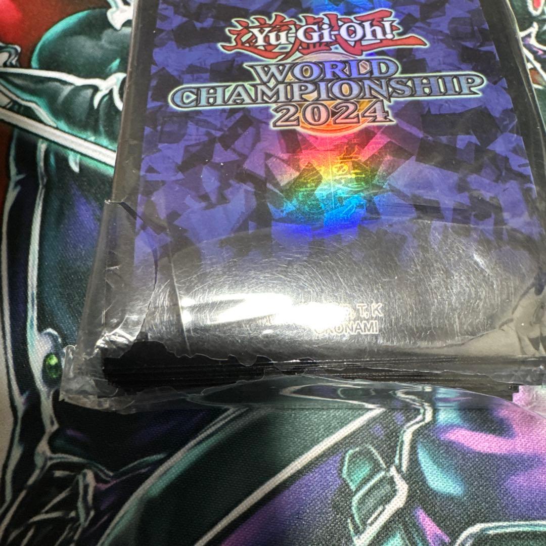 遊戯王 WCS2024 スリーブ 未開封 紫 青yu-gi-oh 100枚
