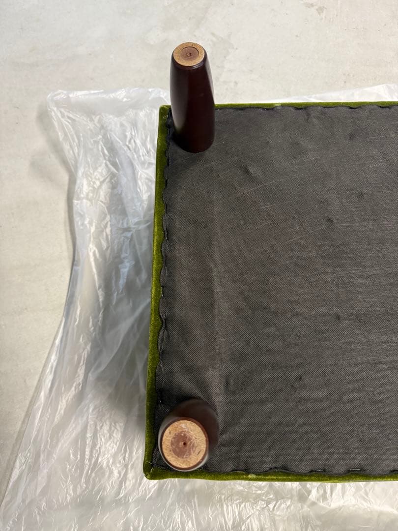 カリモク 60 オットマン karimoku モケットグリーン X36206