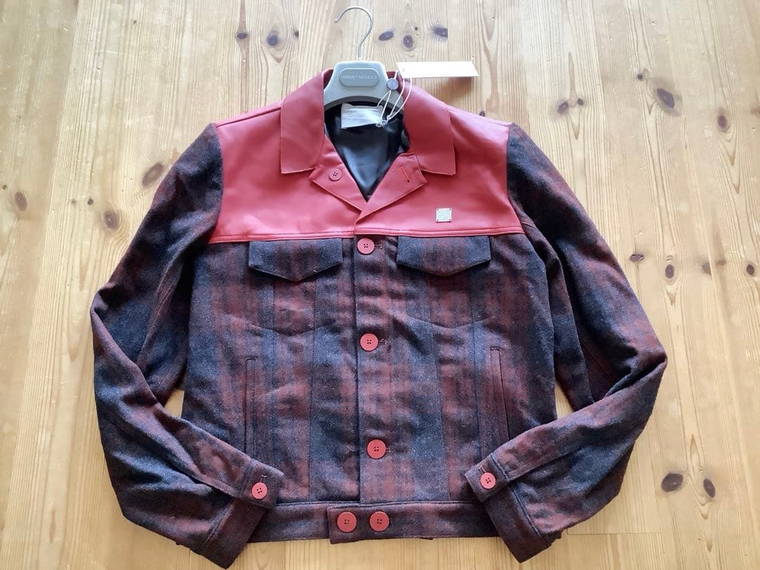 【RICHARD NICOLL】シープスキン×ウール　ジャケット　UK36/M