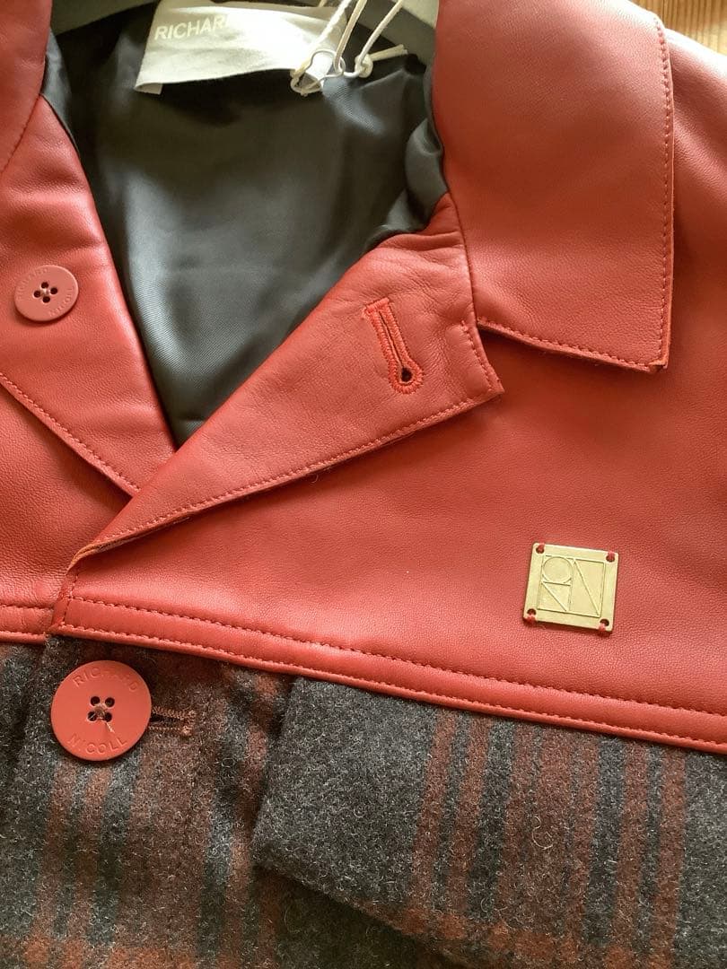 【RICHARD NICOLL】シープスキン×ウール　ジャケット　UK36/M