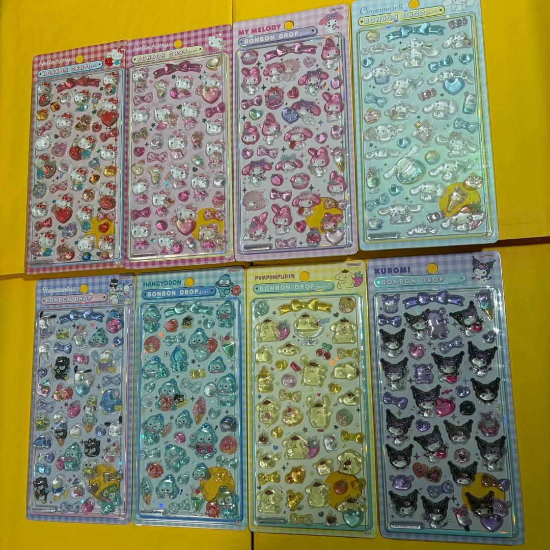 【正規品】ボンボンドロップシール　サンリオ　全8種セット