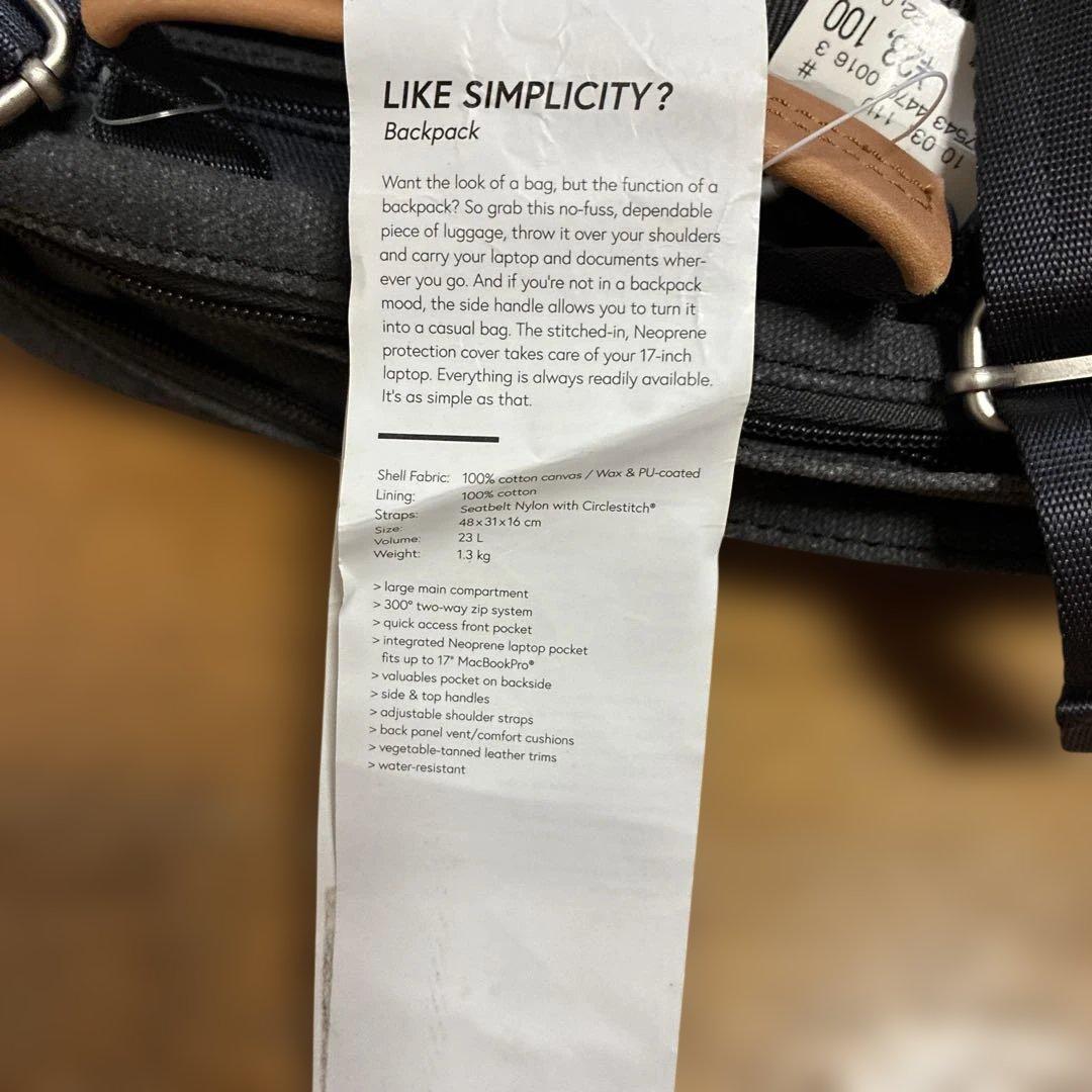 QWSTION スイス製 バックパック 大容量