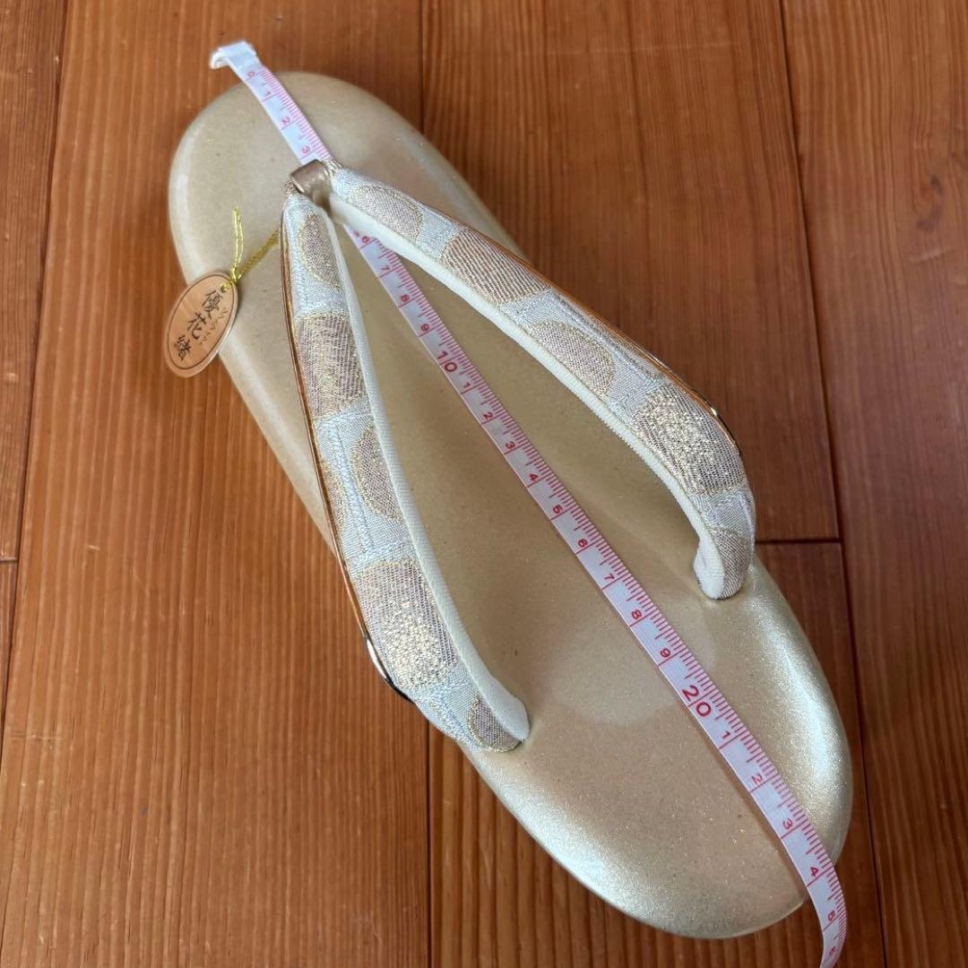 世美庵 和装 振袖用 バッグ・草履セット ゴールドカラー 日本製