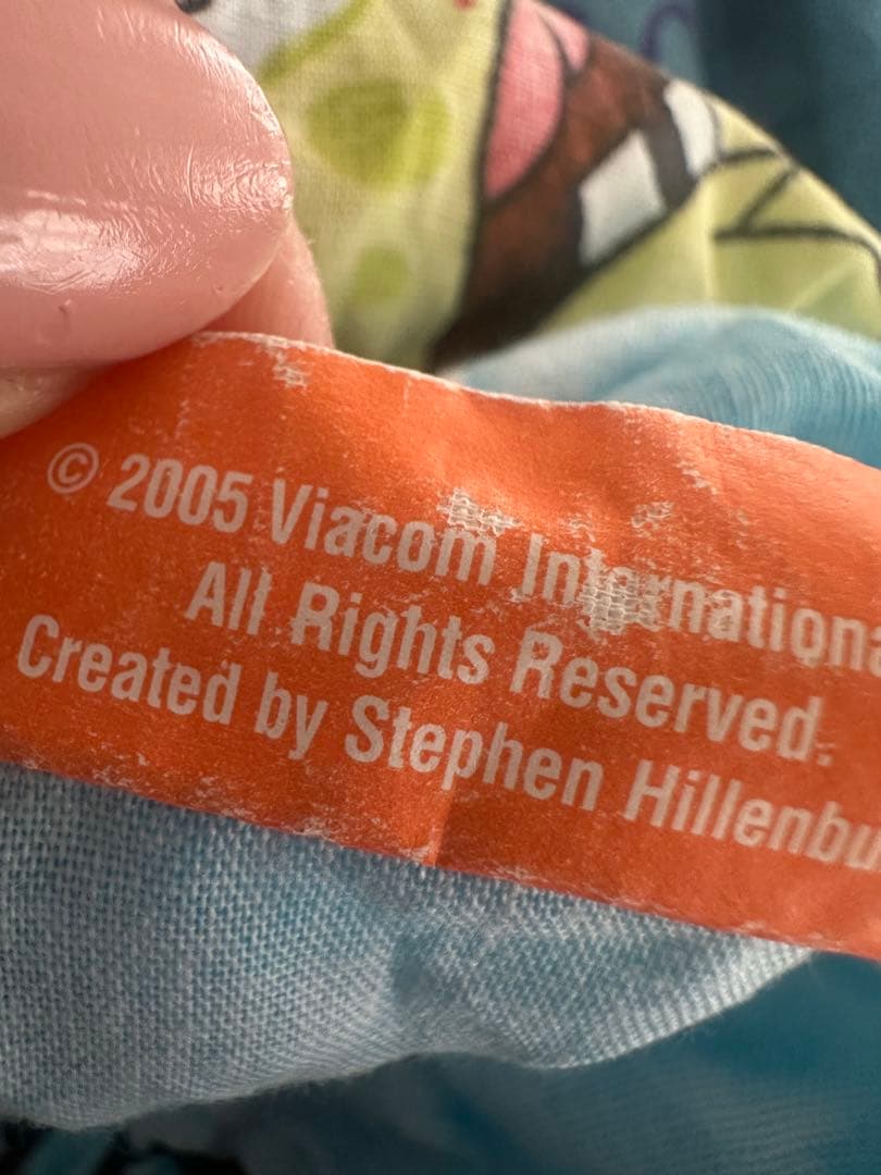 2005年スポンジボブ フィットシーツ ヴィンテージ USAムチャチャ