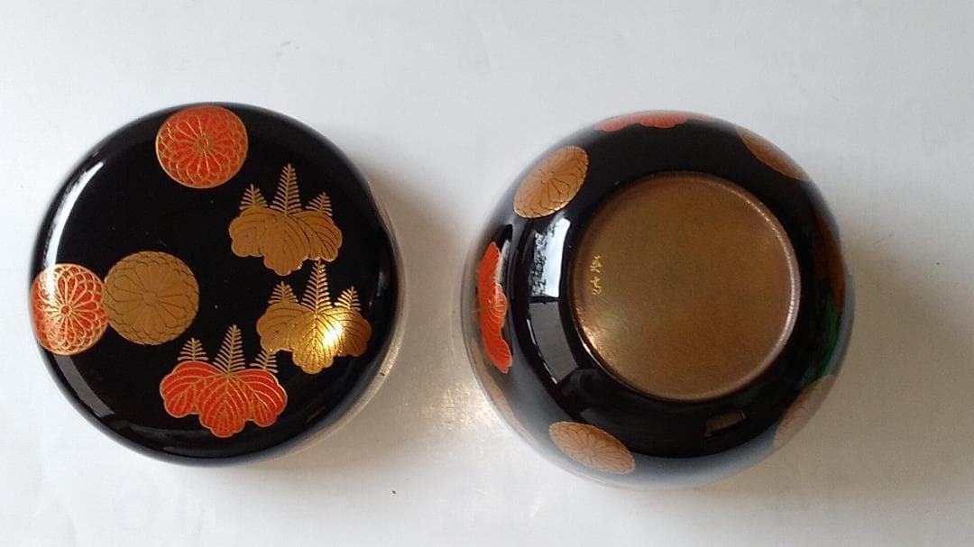 彭祖棗 』 前端春斉 作 蒔絵 内銀溜 漆器 漆芸 抹茶 茶道具 共