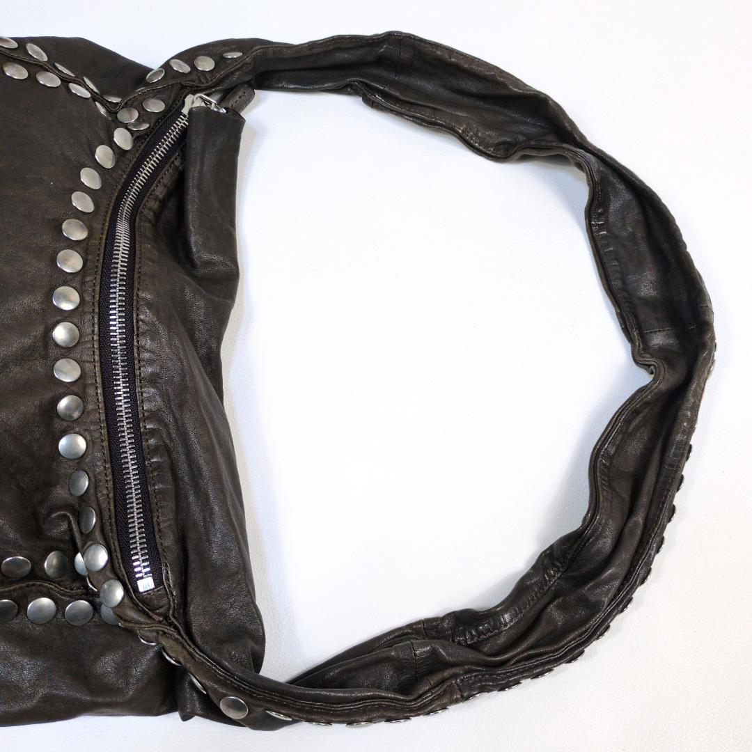 MARNI studs leather bag brown ショルダー スタッズ