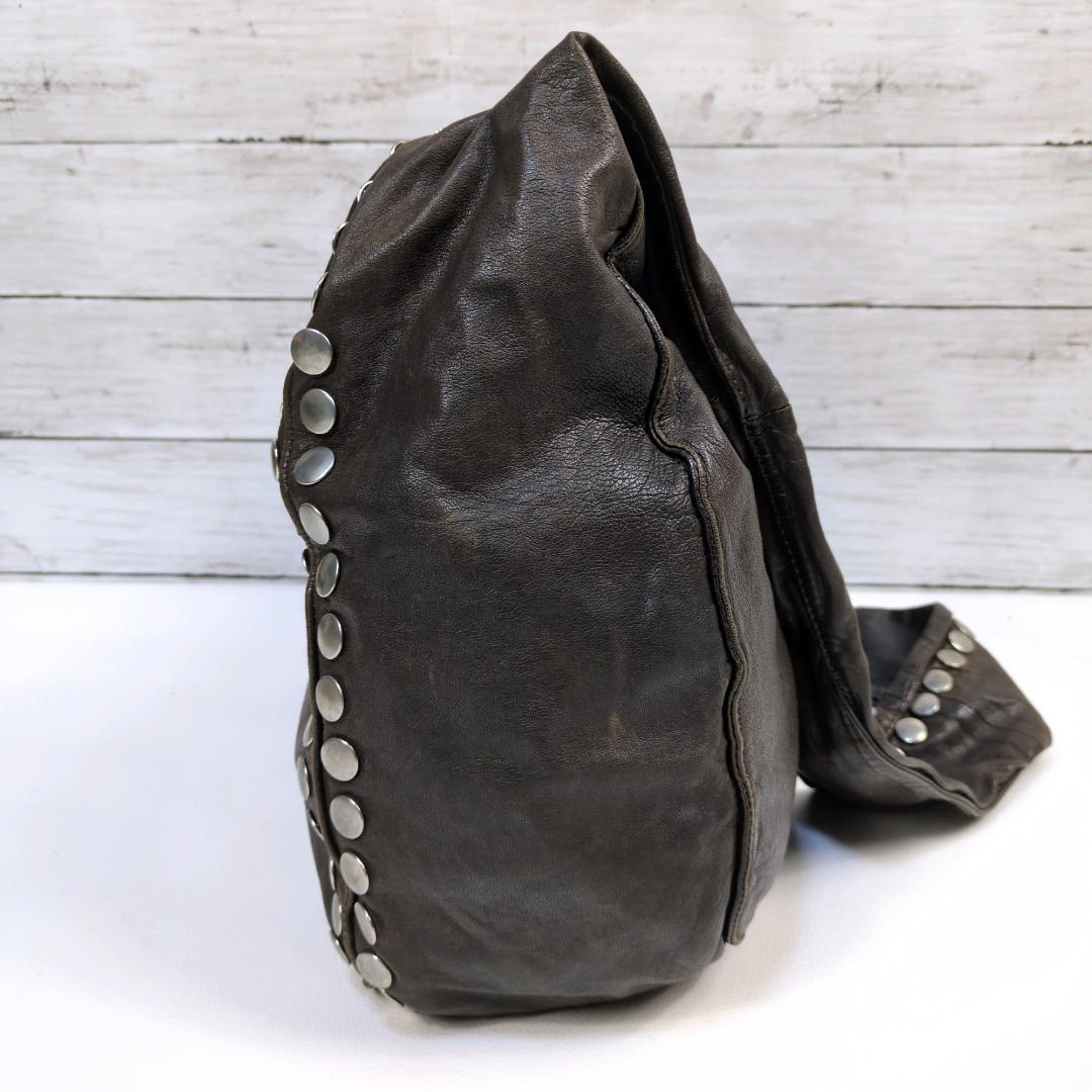 MARNI studs leather bag brown ショルダー スタッズ