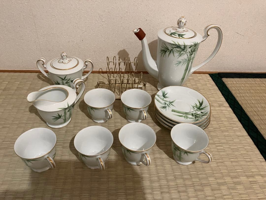 最終値下げ オールド ノリタケ 竹 金彩竹図