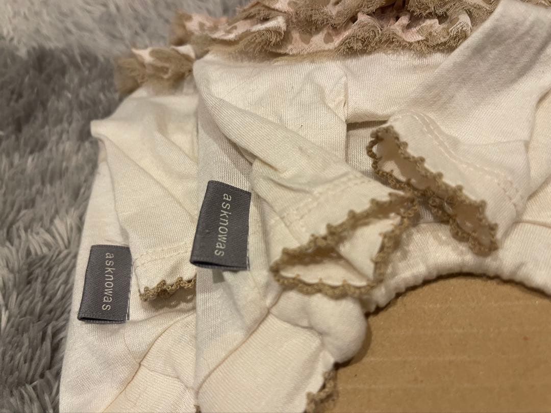 As know as de wan チュール襟シャツ2枚セット