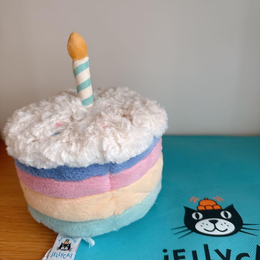  ジェリーキャット誕生日ケーキぬいぐるみレインボーケーキ 正規品