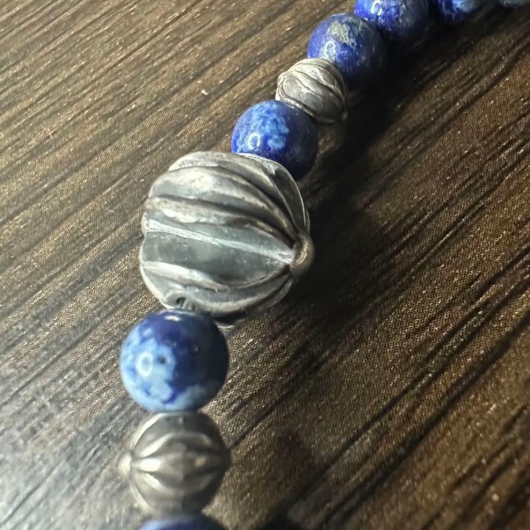 □ Chrome Hearts ビーズ ブレスレット クロスボール □ 天然石 CHROME