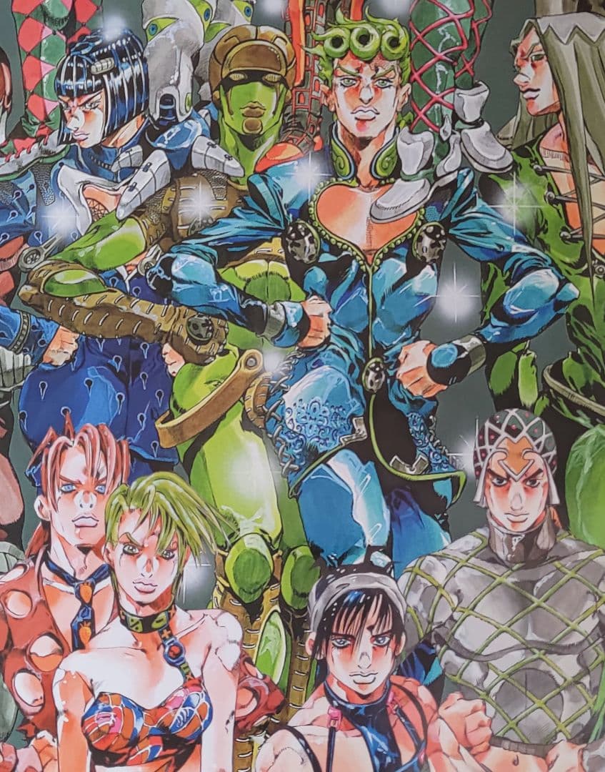 ジョジョの奇妙な冒険 黄金の旋風 荒木飛呂彦描き下ろし ポスター