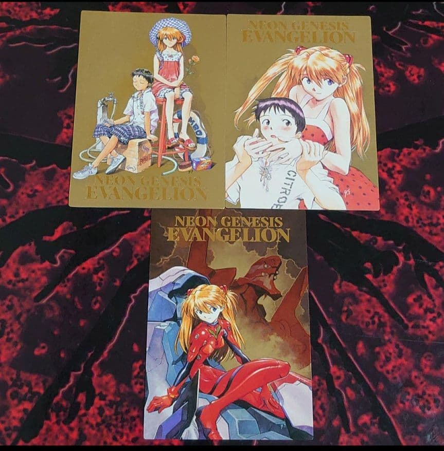 エヴァ CDMカード 第3集SP7〜9 アスカ＆シンジ トレーディングカード