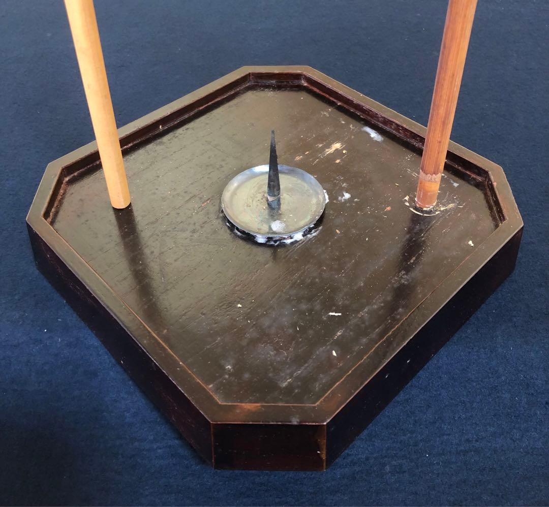 《R》溜 足元行燈 一対 行灯 露地 夜咄 茶道具 元箱　260114き3