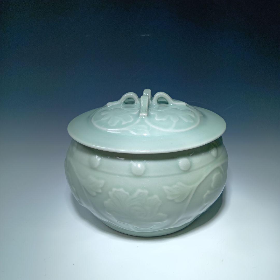 葡萄柵文 水指 祥堂作 平安 共箱 茶道具