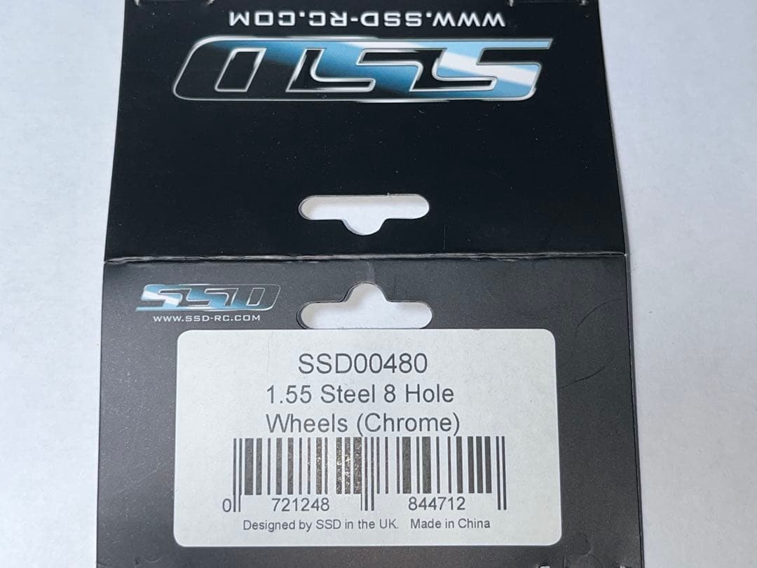 美品★【SSD 1.55インチ スチール 8穴ホイール（クローム）】TF2