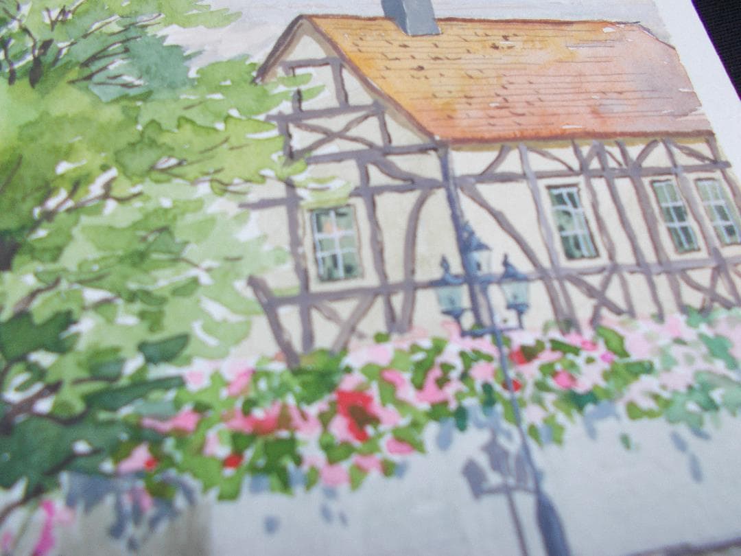 絵　手描き　オーバーハング　オリジナル